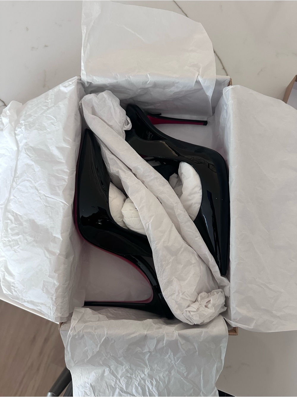 Christian Louboutin Hot Chick Sling 100 - Size 39(Black) - Picture 6 of 9